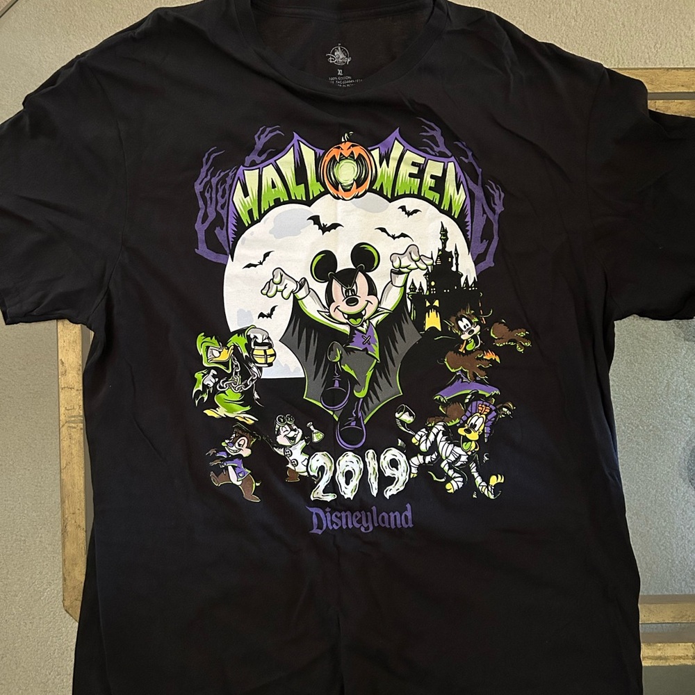 Disney Black Halloween Mickey Mouse Tee